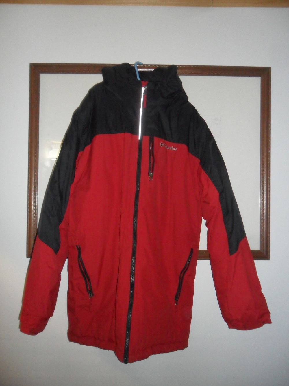 Columbia Kid's X-Large Red and Black Ski Jacket with Hooded Collar